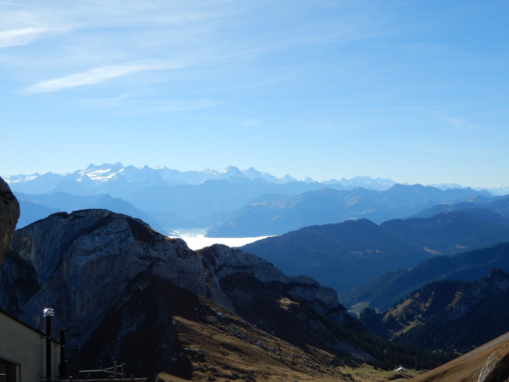 Mt. Pliatus Luzern Switzerland View top of the world