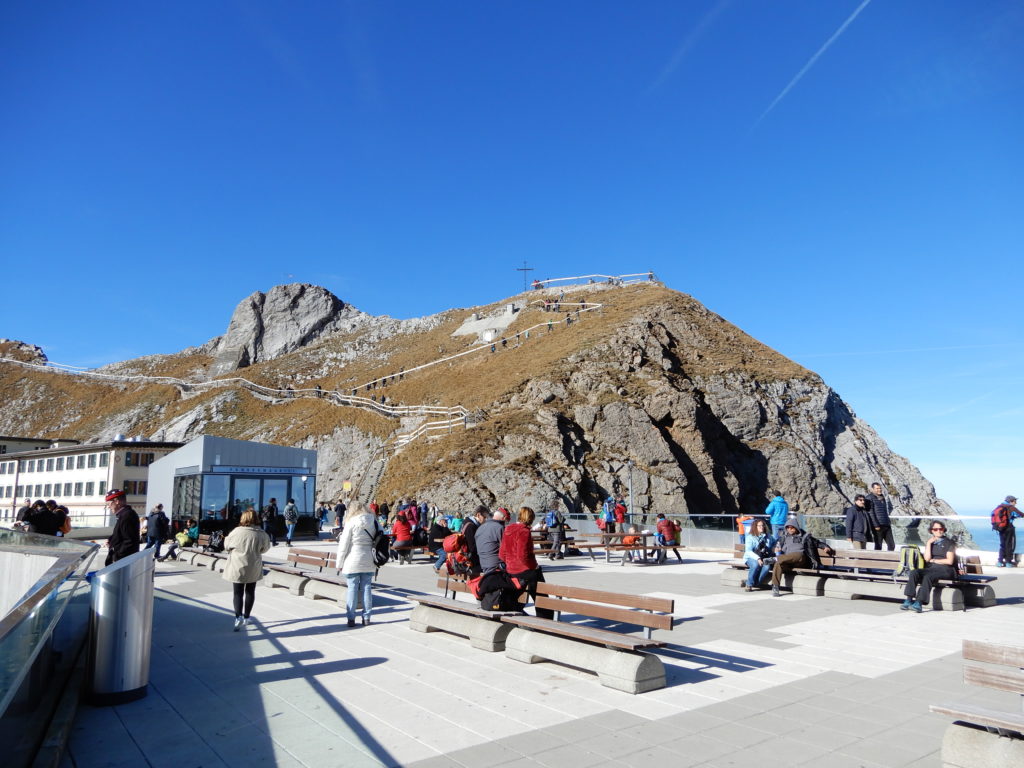 Mt. Pliatus Luzern Switzerland observation deck