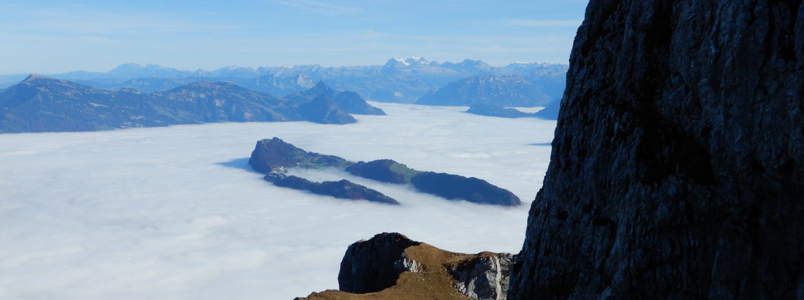 Mt. Pliatus Luzern Switzerland Islands in the clouds
