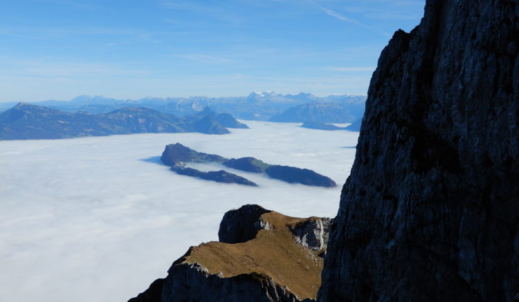Mt. Pliatus Luzern Switzerland Islands in the clouds