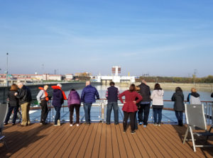 Approaching the Gabcikovo Locks And Canal