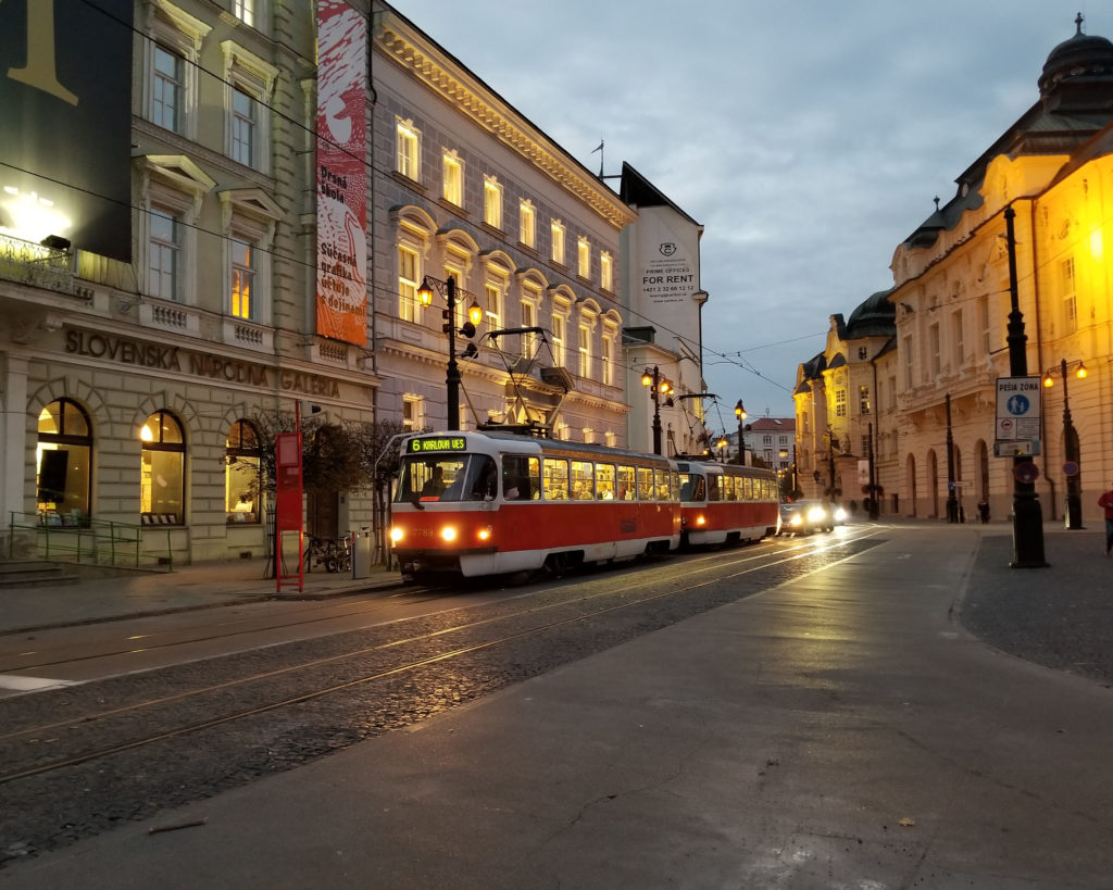 Metro in Old Town Bratislava