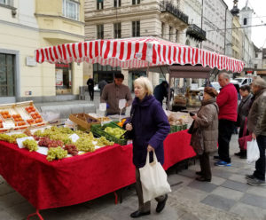 Linz Austria Street Fruit Vendor