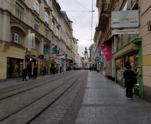 Linz Austria Pedestrian Street