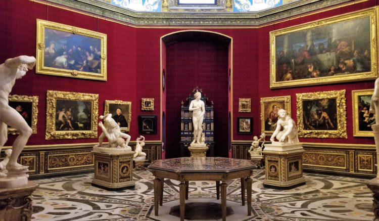 The Red Room at the Uffizi
